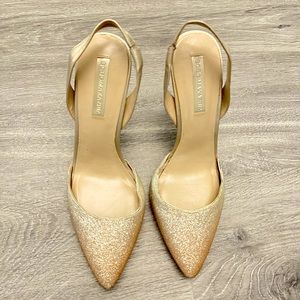 BCBC MAXAZRIA champagne ombré heels